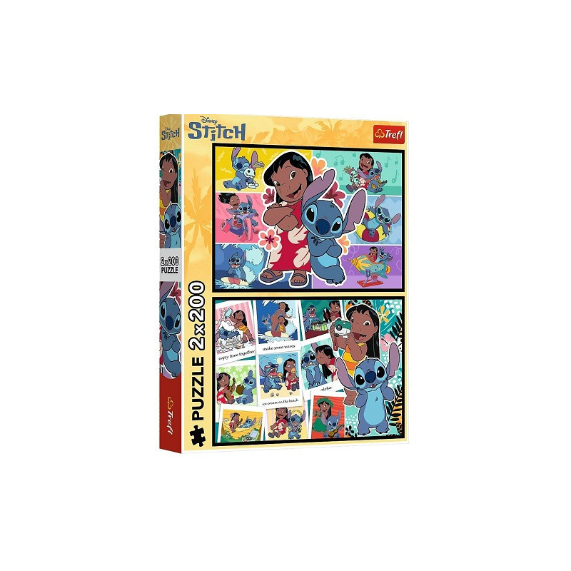 PUZZLE 2x200 Wesołe życie Stitcha /Disney 13334
