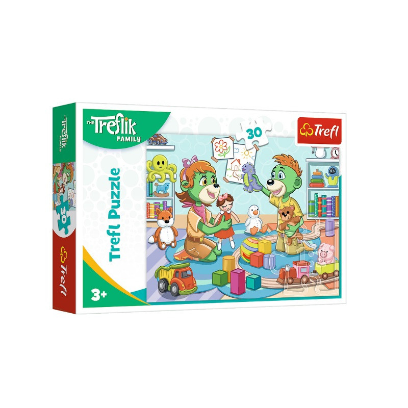 PUZZLE 30 Radosna Rodzina Treflików 18303