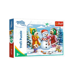 PUZZLE 30 Zimowe zabawy Treflików 18300