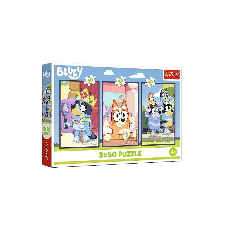 PUZZLE 3x50 Rodzina BLUey 34890