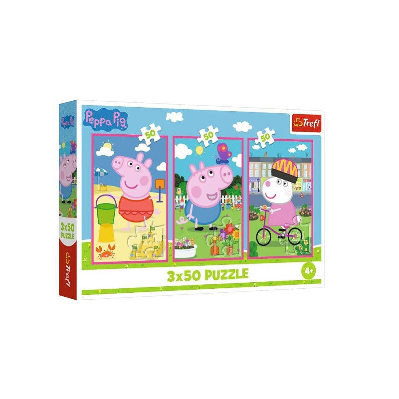 PUZZLE 3x50 Siła przyjaźni /Peppa Pig 34877