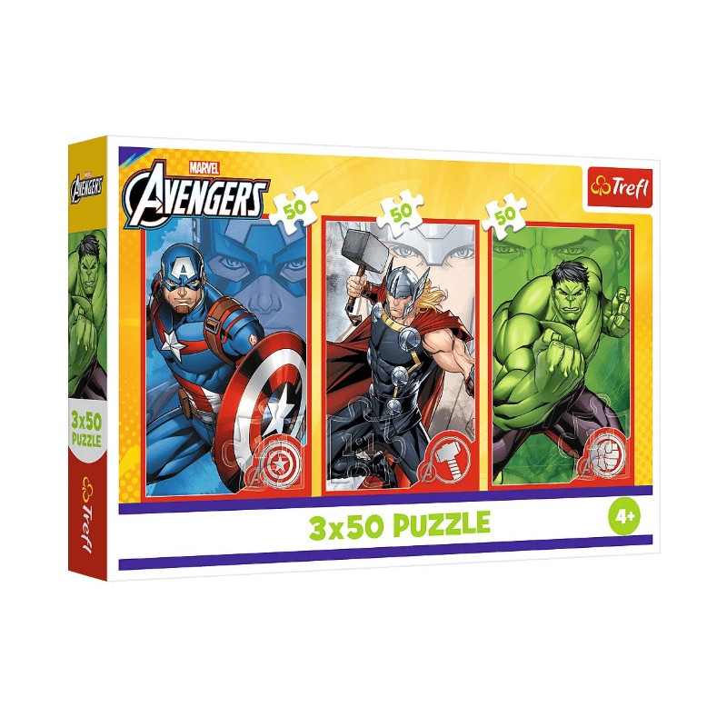 PUZZLE 3x50 Twój bohater/Marvel TheAvengers 34891