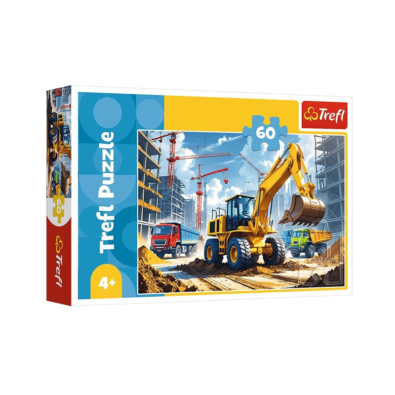 PUZZLE 60 Traktor koparko-ładowarka 17406