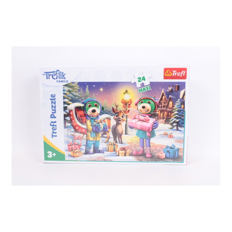 PUZZLE MAXI 24 Rodzina Treflików Zimowy czas 14360