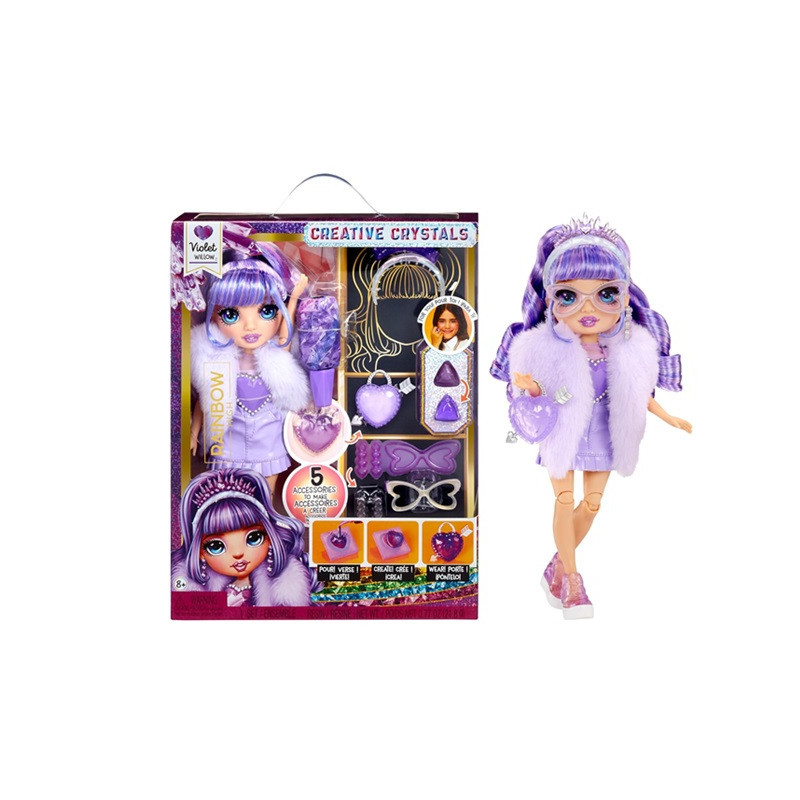 RainbowHigh Crea.Crystal Violet 121404 121398