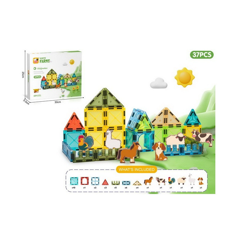 Klocki magnetyczne color box 014751 13992