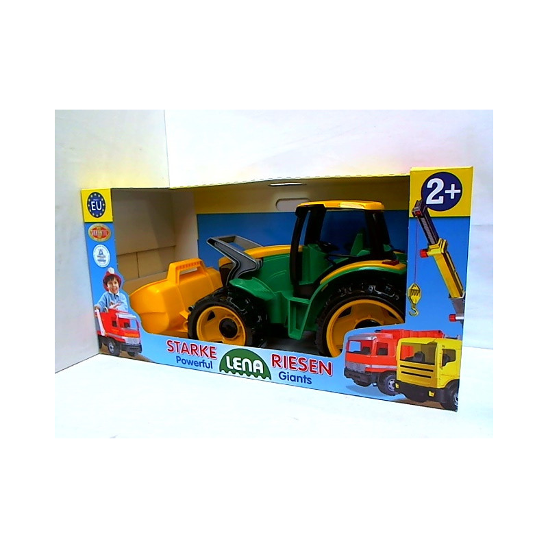 LENA traktor-spychacz ziel.62cm kart.02057 80006