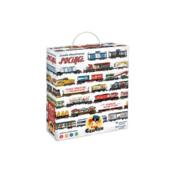 CzuCzu puzzle dwustronne Pociągi 93259