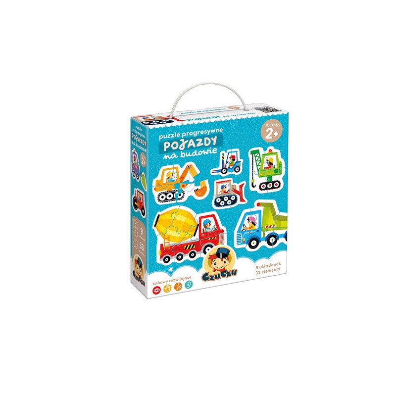CzuCzu puzzle progresywne Pojazdy na budowie 91842