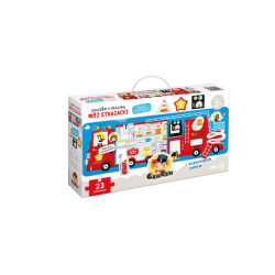 CzuCzu Puzzle z dziurką Wóz strażacki 90401