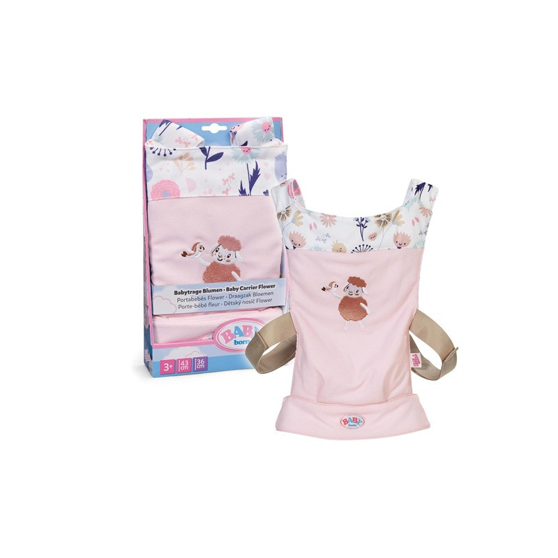 BABY BORN nosidełko w kwiaty 837917