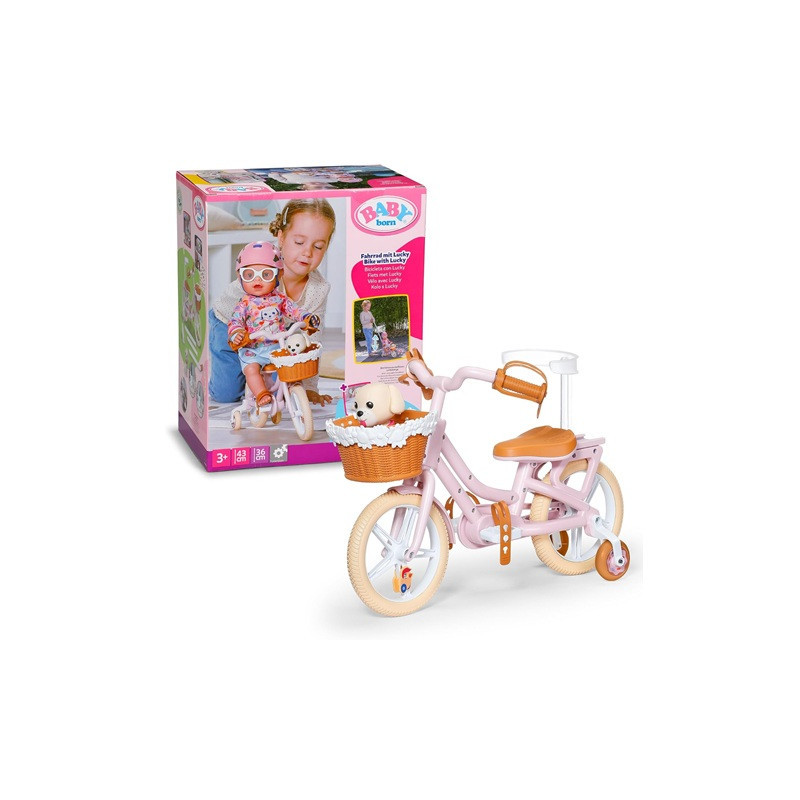BABY BORN rower z pieskiem Lucky 840160