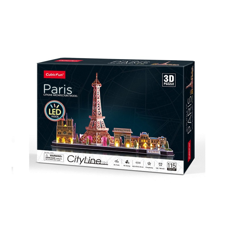 Cubic Fun puzzle 3D City Line Paryż 05256