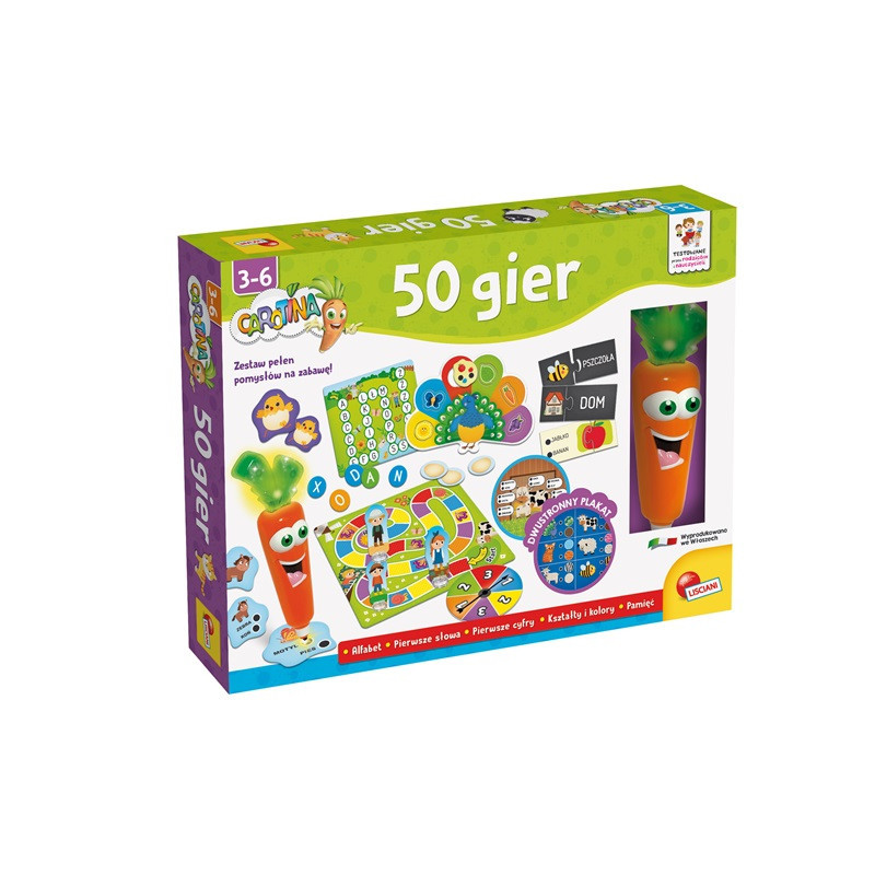 Lisciani Carotina 50 gier PL76710 01306
