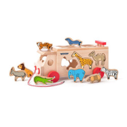 WOODYLAND Ciężarówka z sorter.zwierz.91199 11998