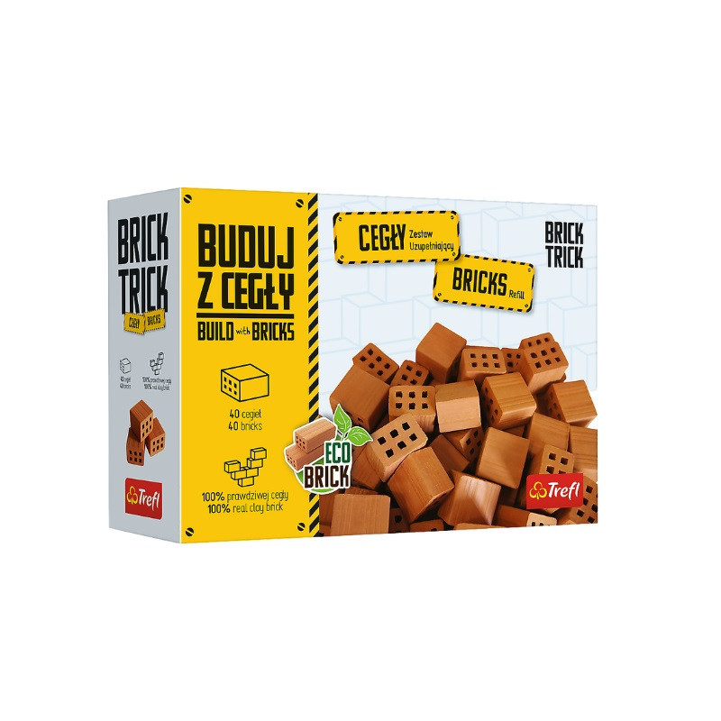 BRICK TRICK Cegły połówki uzupełn.40szt 61554