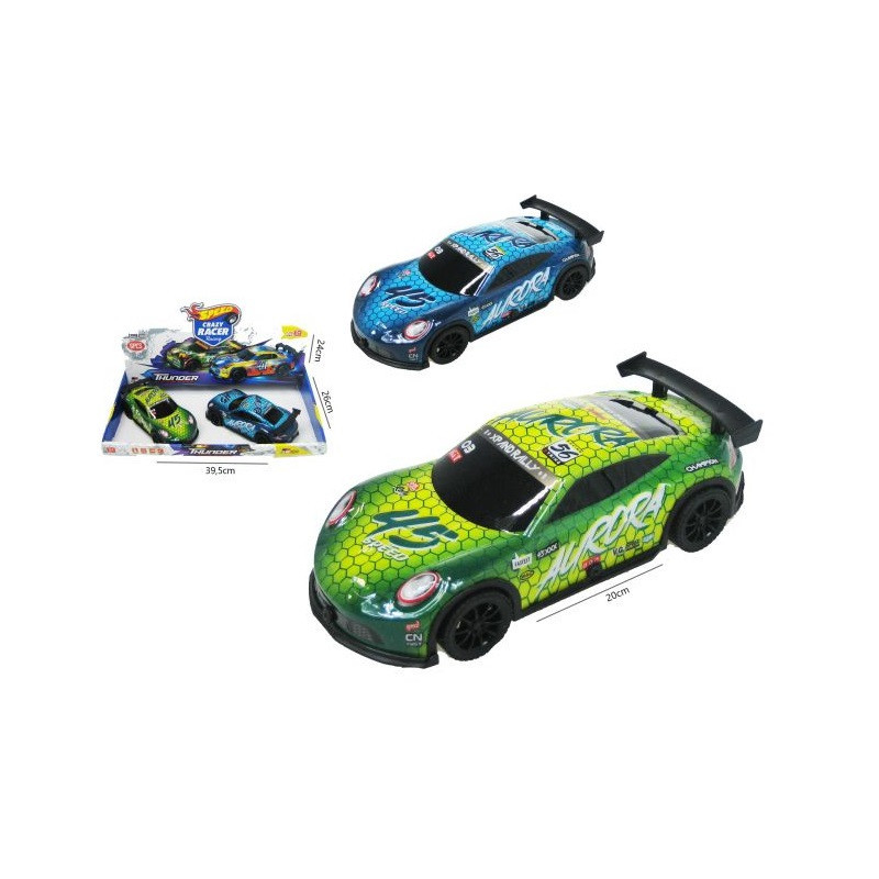 Auto sportowe 20cm św/dźw 6/box H13769 49237