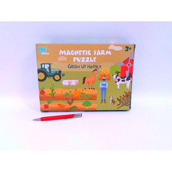 Gra magnetyczna puzzle farma HMG08 32918