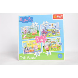 PUZZLE 4w1 Wspomnienie z wakacji /Peppa Pig 34359