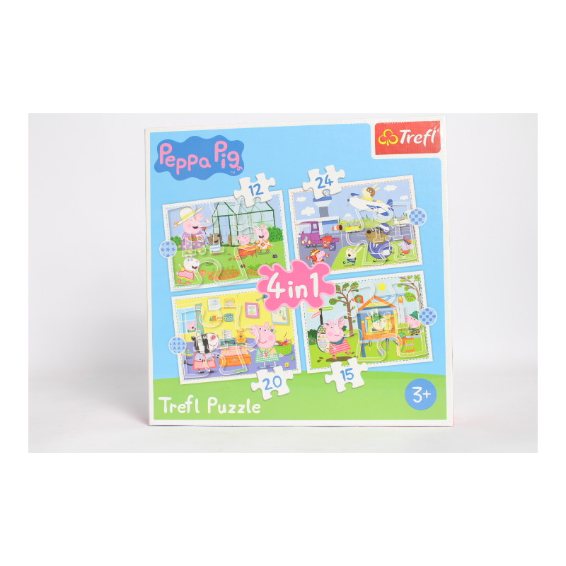 PUZZLE 4w1 Wspomnienie z wakacji /Peppa Pig 34359